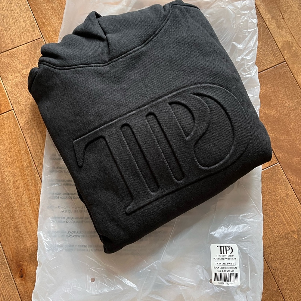 Taylor Swift TTPD Black hoodie Brand new youth small